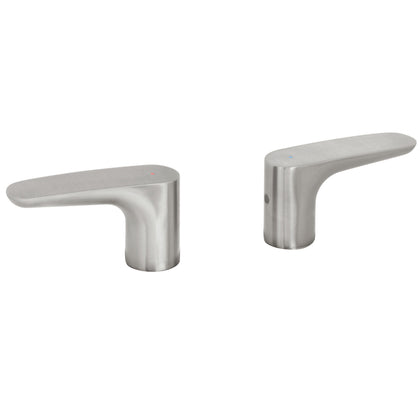 Foset RIMM-01N Juego de 2 manerales para lavabo, satin, Riviera