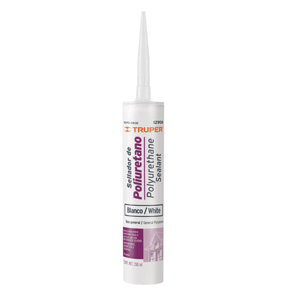 Truper SEPO-280B Sellador de poliuretano de 280 ml, blanco