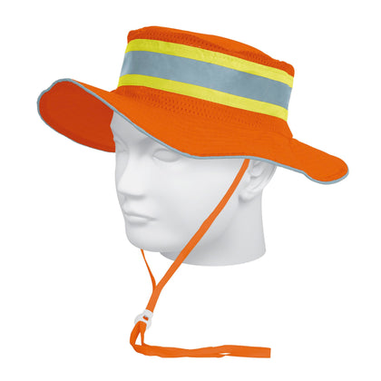 Truper SR-600N Sombrero alta visibilidad con reflejante, naranja