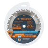 Truper ST-720 Disco sierra 7- 1/4' para madera, 20 dientes centro 5/8'