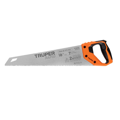 Truper STR-18 Serrucho Rapid 18', 7 DPP, mango Comfort grip, Truper