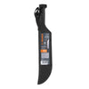 Truper T-460-12XB Machete rambo 12' cacha negra, con funda