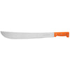 Truper T-460-18PB Machete estándar 18' cacha naranja, caballete