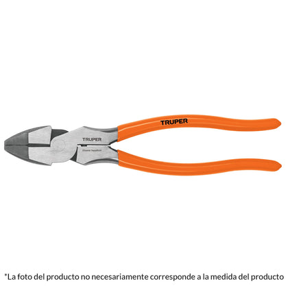 Truper T210-8 Pinza para electricista 8' alta palanca mango PVC