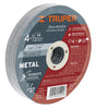 Truper ABT-774 Disco para desbaste de metal, tipo 27, diámetro 4-1/2'