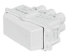 Volteck APSE-EIB Interruptor de 3 vías, línea Italiana, color blanco