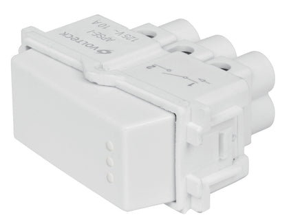 Volteck APSE-IB Interruptor sencillo, línea Italiana, color blanco