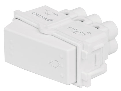 Volteck APTI-IB Interruptor para timbre, línea Italiana, color blanco