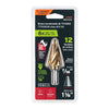 Expert BES-12AX Broca escalonada titanio 12 escalones 7/16' a 1-1/8', Expert