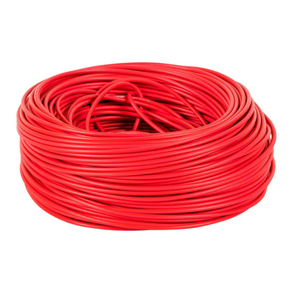 Volteck CAB-12R Cable THHW-LS, 12 AWG, color rojo rollo 100 m