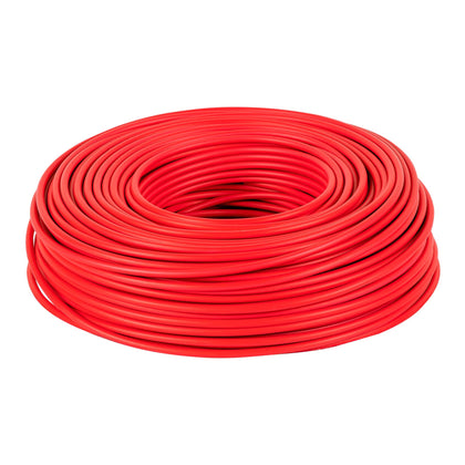 Volteck CAB-8R Cable THHW-LS, 8 AWG, color rojo rollo 100 m