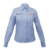 Truper CAM-AZ-DLL Camisa azul para dama, manga larga talla G