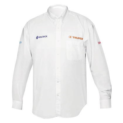 Truper CAM-BCO-LL Camisa blanca para caballero, manga larga talla G