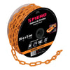 Fiero CAPL-5A Cadena de 5 mm de plástico naranja, carrete de 25 m