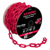 Fiero CAPL-8R Cadena de 8 mm de plástico roja, carrete de 25 m