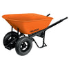 Truper CAR-82 Carretilla 8 ft3 mgos t/americano de acero doble llanta neum