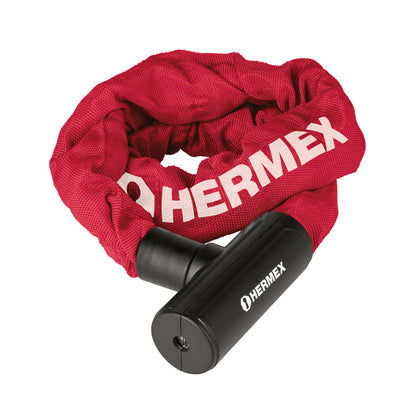 Hermex CB-90 Candado con cadena forrada de 10 mm