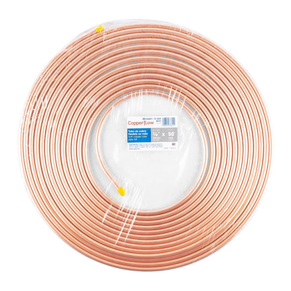 Foset CC-003F Tubo de cobre flexible, 3/8', rollo de 15 metros