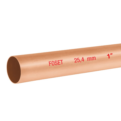 Foset CC-003N Tubo cobre tipo 'N', 1', 3 metros