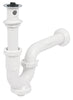 Foset CE-234 Céspol rígido para lavabo con contra, polipropileno, 1-1/4'