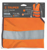 Truper CHS-500N Chaleco de seguridad, alta visibilidad, naranja