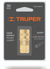 Truper COPLE-HEM-1/4 Cople de latón, cuerda 1/4 NPT, hembra