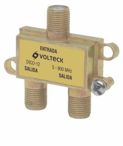 Volteck DICO-12 Divisor coaxial de 1 entrada y 2 salidas