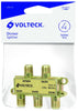 Volteck DICO-14 Divisor coaxial de 1 entrada y 4 salidas