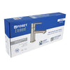 Foset ELM-45N Monomando corto para lavabo, satin, Element