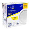 Volteck EMP-102LC Luminario LED empotrado redondo de 12 W, luz cálida