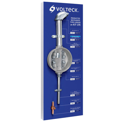 Volteck EX-KIT-CFE Tablero exhibidor de Kit CFE