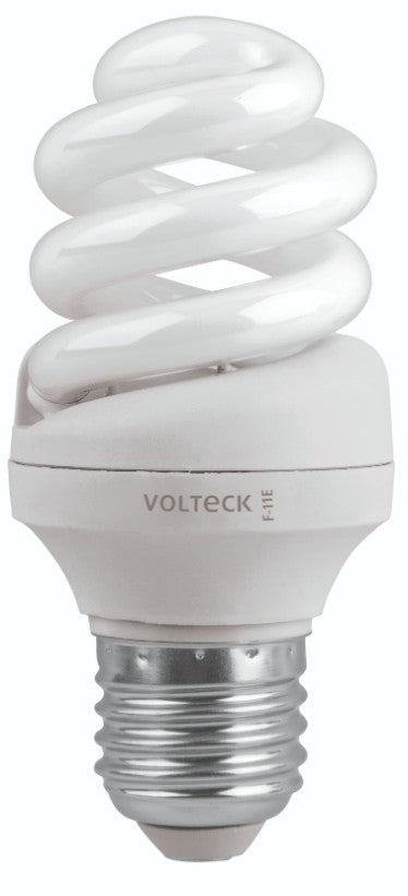 Volteck F-11E Lámpara 11 W, espiral, luz día, T3, en blíster, Volteck