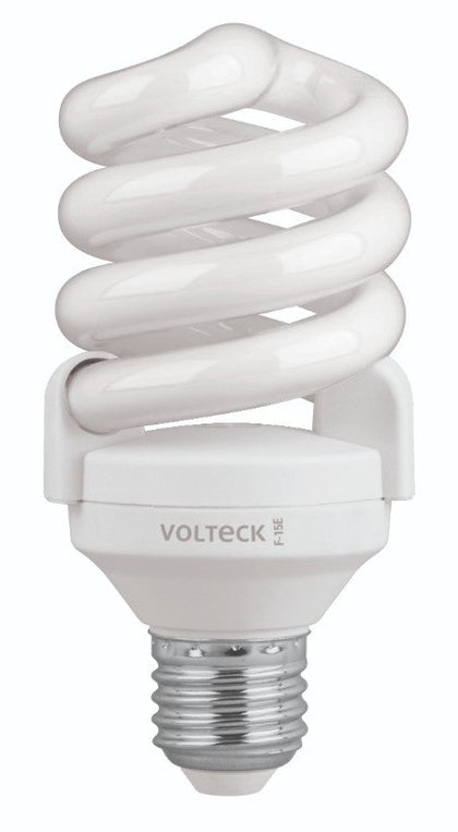 Volteck F-15E Lámpara 15 W, espiral, luz día, T4, en blíster, Volteck