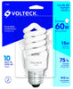 Volteck F-15E Lámpara 15 W, espiral, luz día, T4, en blíster, Volteck