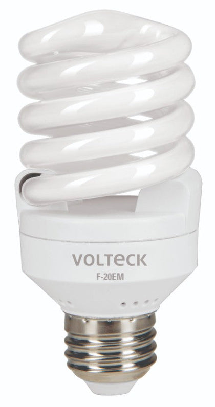 Volteck F-20EM Lámpara 20 W, espiral mini, luz día, T2, en blister, Volteck