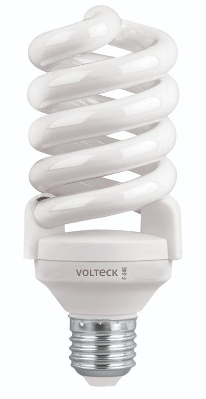 Volteck F-24E Lámpara 24 W, espiral, luz día, T4, en blíster, Volteck