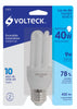 Volteck F-9T3 Lámpara 9 W, triple, luz día, T3, en blister, Volteck