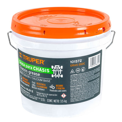 Truper GRAS-350C Grasa de calcio para chasis 3.5 kg, Truper