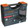 Truper JDI-3/4X8HL Juego de 8 dados largos cuadro 3/4' de impacto 6 puntas std