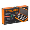 Truper JPH-1/2X7PH Juego dados punta hexagonal, cuadro 1/2', 7 piezas