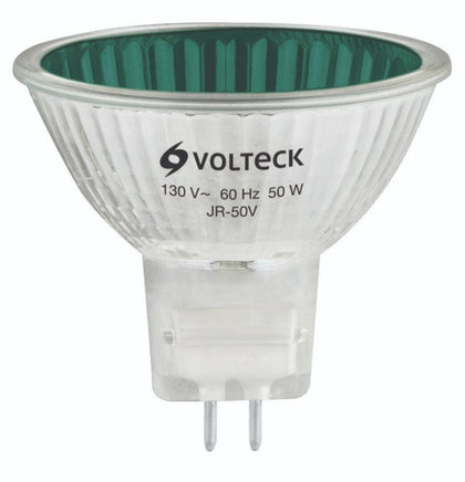 Volteck JR-50V Lámpara de halógeno tipo MR16, 50 W, verde, Volteck