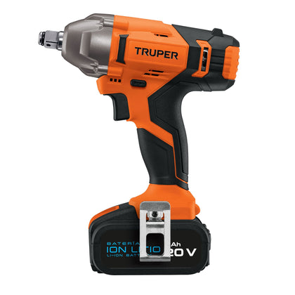 Truper LIMI-20A Llave de impacto inalámbrica 1/2', 20 V