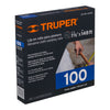 Truper LIPL-100-1-1/2X45 Rollo de 45 m de lija para plomero grano 100 ancho 1-1/2'