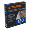 Truper LIPL-120-1-1/2X45 Rollo de 45 m de lija para plomero grano 120 ancho 1-1/2'