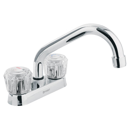 Foset M-070A Mezcladora 4' para lavabo, tubular, manerales de acrílico