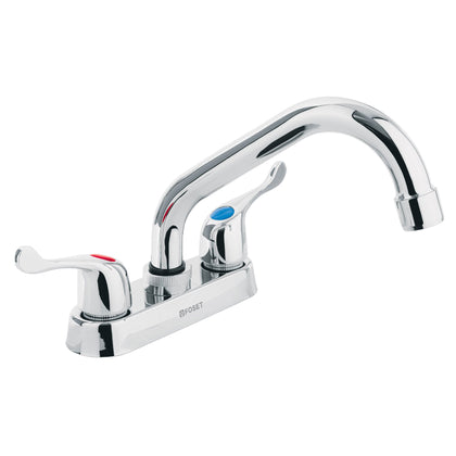 Foset M-070P Mezcladora 4' para lavabo, tubular, manerales palanca