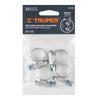 Truper M-4B Abrazadera 4 de acero inoxidable, blister con 4 pzas