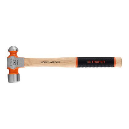 Truper MB-32 Martillo pulido de bola 32 oz mango hickory, Truper Grip