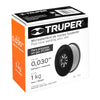 Truper MICRO-1 Microlambre de núcleo fundente, sin gas de 1 kg