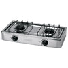 Foset PAGA-2X Parrilla de gas de sobreponer 2 quemadores, inox.